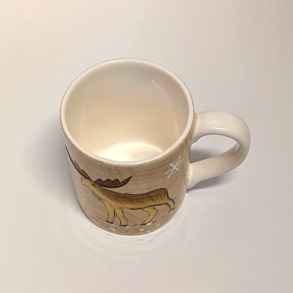 Rare HOME Moose & Snowflake 10oz Ceramic Mug - Picture 2 of 6
